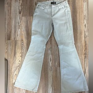 Fashion Nova Soft Gray Wide Leg Jeans
